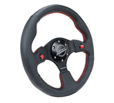 NRG- DUAL BUTTON STEERING WHEEL LEATHER